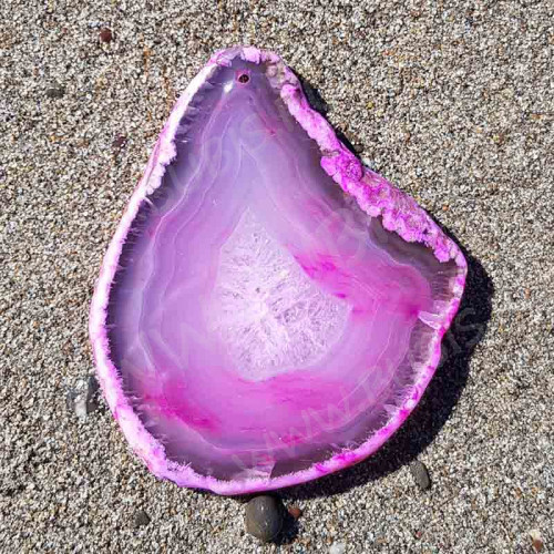 Кулон 1139 Срез Агата 63*50*4мм (камни)