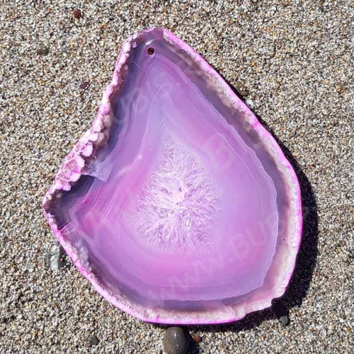 Кулон 1139 Срез Агата 63*50*4мм (камни)