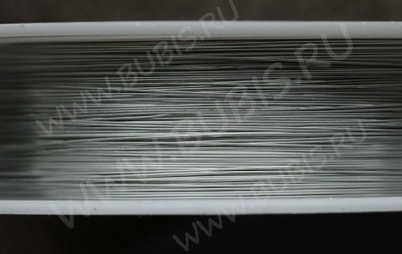 Проволока медная 32 толщина 0,25мм цвет платины (Copper) (16м)