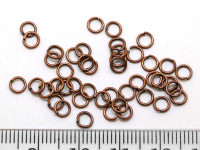 (ОПТ) Колечки обычные 4*0,7мм античная медь (Iron) (100г)