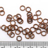 Купить (ОПТ) Колечки обычные 4*0,7мм античная медь (Iron) (100г) с доставкой по России