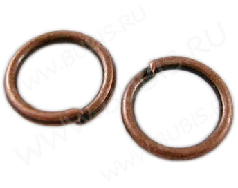 (ОПТ) Колечки обычные 4*0,7мм античная медь (Iron) (100г)