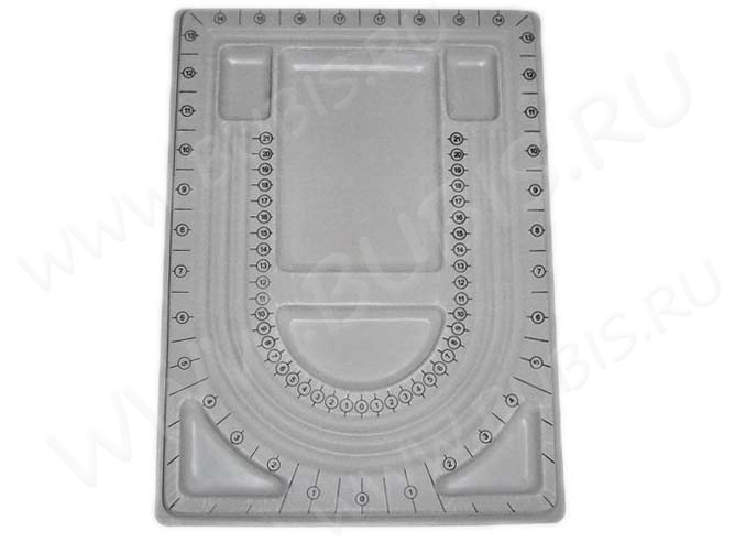 Сборочный столик 01 для создания украшений 33*24*1,5см серый (инструменты для бижутерии)