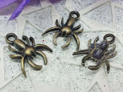 Подвеска Паук 03 3D 17*14*3мм античная бронза (литьё)