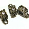 Бусина с петлёй 072 Бейл с кружочками 13*9*5,5мм античная бронза (литьё) Купить Бусина с петлёй 072 Бейл с кружочками 13*9*5,5мм античная бронза (литьё) с доставкой по России