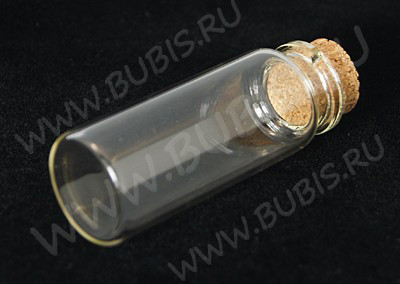 Бутылочка 71 с пробкой 33мл 82*27*27мм прозрачная (стекло)