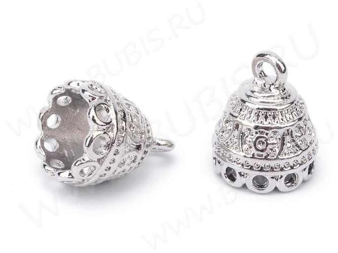 Концевик 093 коннектор для сотуара 15,4*12*12мм цвет платины (литьё)