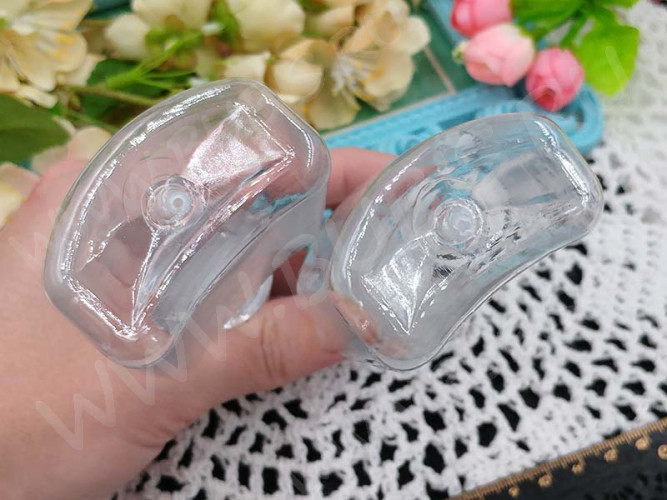 Контейнер для хранения 27 Бутылочка фляга с винтовой крышкой 11*5,5*3,5см прозрачная (пластик)