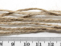 Шпагат 02 джутовый 1,5-2мм св.коричневый (шнуры) (10м)