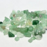 Купить Наполнение для смолы и бутылочек 139 каменная крошка БЕЗ отверстий 2-8*2-4мм Авантюрин зелёный натуральный (декор) с доставкой по России