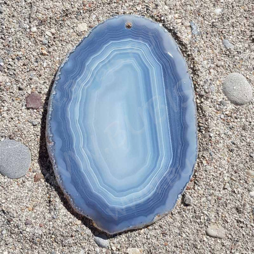 Кулон 1142 Срез Агата 69*46*4мм (камни)