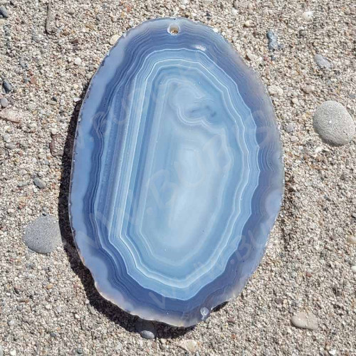 Кулон 1142 Срез Агата 69*46*4мм (камни)