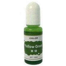 Краситель 01 Колер для смолы прозрачный Жёлто-Зелёный Yellow Green (Transparent Colorant)(10мл)