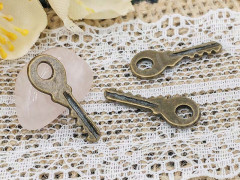 Подвеска Ключик 08 3D 18,5*7*1,2мм античная бронза (литьё)