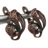 Купить Швензы с английским замком №81 Листики 17*11*10мм античная медь (Brass) (1 пара) с доставкой по России
