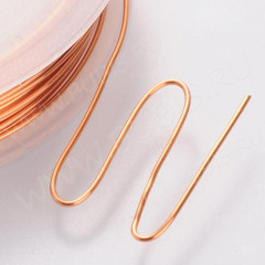 Проволока медная 08 толщина 0,8мм светло-медная (Copper) (3м)