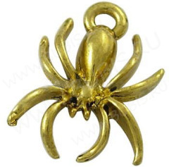 Подвеска Паук 03 3D 18*14*3мм античное золото (литьё)