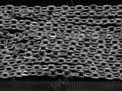 Цепочка I069 с плоским звеном 5*3мм цвет платины (Iron) (50см)