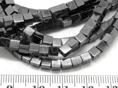 Бусина каменная Кубик 03 4*4*3,9мм Гематит (камни) (20шт.)