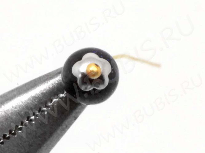 (СКИДКИ!!!) Шапочка тонкая 087 простая 19 Цветочек маленький 4*4*1,2мм цвет платины (Milano LUX) (Brass) (100шт.)