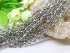 Бусина Абакус гранёный 8*8*5,5мм Хрусталь серый прозрачный (имитация Сваровски)