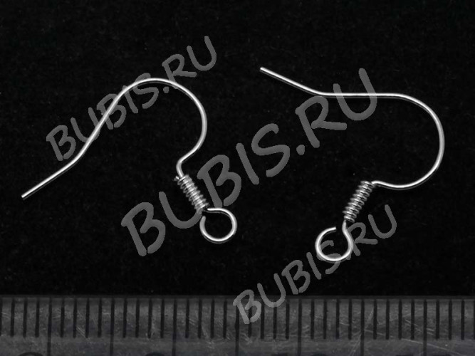 Швензы-крючки №038 16*15,5мм цвет платины (Brass) (10 пар)