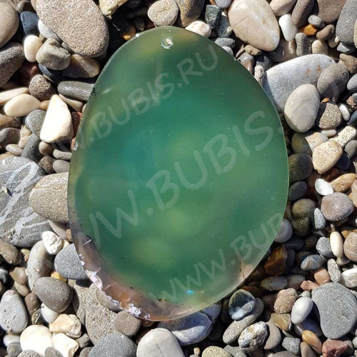 Кулон 1141 Срез Агата 77*57*4мм (камни)