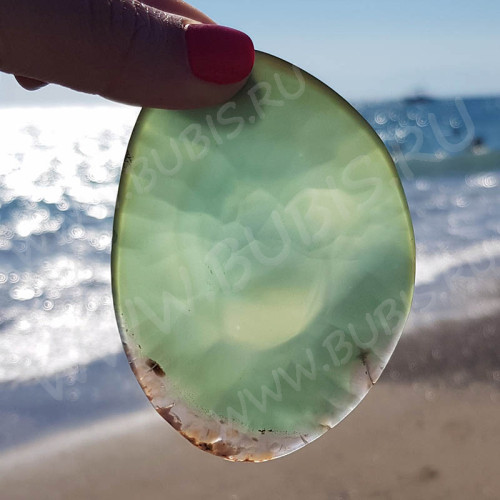 Кулон 1141 Срез Агата 77*57*4мм (камни)