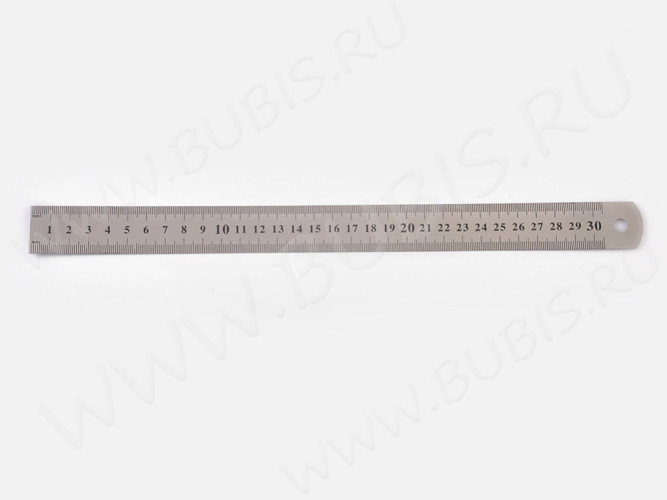 Линейка 04 металлическая плоская 30см цвет платины (Iron) (инструменты для бижутерии)