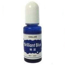 Краситель 01 Колер для смолы прозрачный Ярко-Синий Brilliant Blue (Transparent Colorant)(10мл)