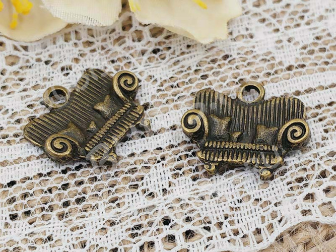 Подвеска Диван 01 16*14*2,8мм античная бронза (литьё)