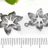 Купить 292 Коннектор Цветочек 19*14,5*2мм цвет платины (Корея) (Brass) с доставкой по России