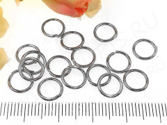 (СКИДКИ!!!) Колечки обычные толстые 8*1мм цвет платины (Brass) (50шт)