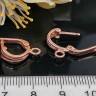 Швензы с английским замком №115 Серп 19*13*4,5мм розовое золото (Brass с позолотой) (1 пара) Купить Швензы с английским замком №115 Серп 19*13*4,5мм розовое золото (Brass с позолотой) (1 пара) с доставкой по России