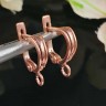 Швензы с английским замком №115 Серп 19*13*4,5мм розовое золото (Brass с позолотой) (1 пара) Купить Швензы с английским замком №115 Серп 19*13*4,5мм розовое золото (Brass с позолотой) (1 пара) с доставкой по России