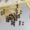 Купить Зажимные бусины 01 трубочки 1,5-2мм античная бронза (Brass) (ок.100шт.) с доставкой по России