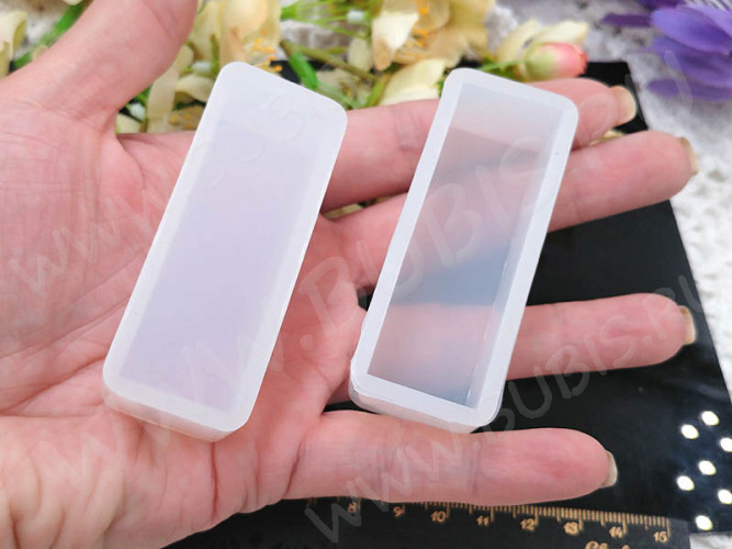 Молд 130 для эпоксидной смолы 3D Прямоугольник с боковой заливкой 66*26*22,5мм (силикон)