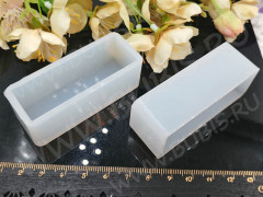 Молд 130 для эпоксидной смолы 3D Прямоугольник с боковой заливкой 66*26*22,5мм (силикон)