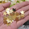 Купить (СКИДКИ!!!) 359 коннектор 1 к 1 Морская звезда 15,5*15*0,4мм золотистая (Iron) (10шт.) с доставкой по России