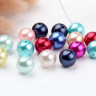 Купить (СКИДКИ!!!) Бусина Округлая 33 "Жемчуг" 12мм микс (акрил) (10шт.) с доставкой по России
