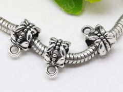 (СКИДКИ!!!) Бусина с петлёй 037 Бейл Бабочки 11,5*7*6,5мм античное серебро (литьё) (10шт)