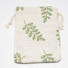 Мешочек холщовый 10 14*10см льняной с листиками (ткань) (упаковка для украшений) Купить Мешочек холщовый 10 14*10см льняной с листиками (ткань) (упаковка для украшений) с доставкой по России