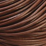 Купить Шнур кожаный 03 воловья кожа круглый 2мм коричневый (1м) с доставкой по России
