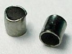 Зажимные бусины 01 трубочки 1,5-2мм чёрный никель (Brass) (2г. ок.300шт.)