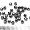 Купить (СКИДКИ!!!) Бусина Шарик металлический 3мм чёрный никель (Iron) (200шт) с доставкой по России