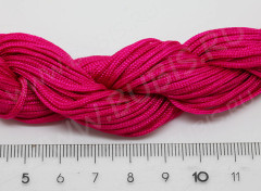 Нейлоновый шнур 09 1,5мм т.фуксия (1м)