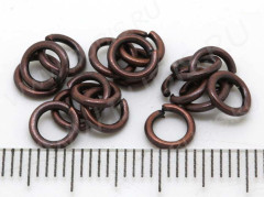 Колечки обычные толстые 6*1мм античная медь (Brass) (50шт)