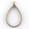 Подвеска Рамка 03 Капля 34*20,5*5,9мм античная бронза (литьё) Купить Подвеска Рамка 03 Капля 34*20,5*5,9мм античная бронза (литьё) с доставкой по России