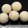 Купить Бусина Округлая 16мм натуральная неокрашенная (дерево) (10шт.) с доставкой по России
