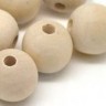 Купить Бусина Округлая 16мм натуральная неокрашенная (дерево) (10шт.) с доставкой по России